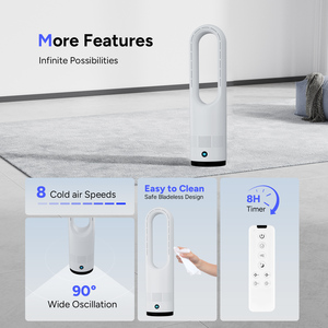 2025 New Bladeless Fan Home Office <b>Ceiling</b> <b>Light</b> With <b>Remote</b> <b>Control</b> Soft Wind Energy Saving Dual Purpose Bladeless Fan - Product Image 6