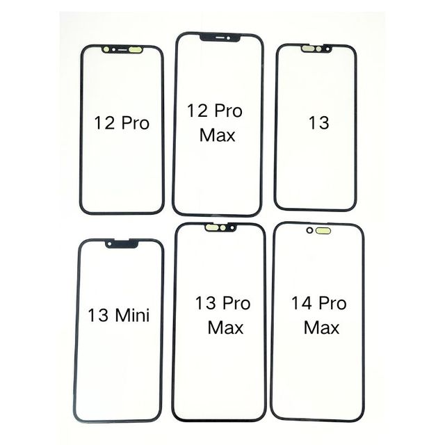 Phone Spare Parts Original Glass with OCA for iPhone All Models Front Glass OCA Replacement for iPhone OCA Glass Touch Screen