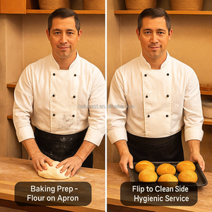 Delantal de Chef para Restaurantes, Delantal de Cintura de 4 Vías, Diseño Personalizado para Mayor Comodidad y Estilo - Product Image 3