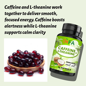 Cápsulas blandas de cafeína y L-teanina OEM ODM con triglicéridos de cadena media que funcionan en conjunto para proporcionar una energía suave y concentrada - Product Image 3