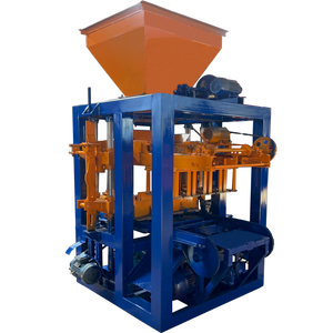 Qt4-26 Tengfeiコンクリートブロック製造機ペーバーレンガ製造機中空ブロック機械振動モーター付き - Product Image 1