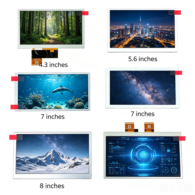 4.3 5.6 7 8 10.2 Inch TFT LCD Touch Display Module with 10 Touch Points High Sensitivity Touch Screen