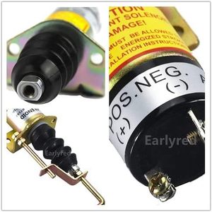 Vanne solénoïde Earlyred 12V DC 366-07197 à montage sur support pour excavatrice et groupe électrogène - Product Image 4