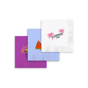Wholesale Tissue Paper Napkin Sheets High Quality Cocktail Paper Napkins With Costom Logo