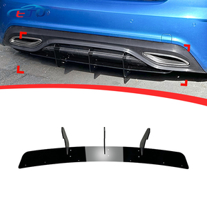 Diffuseur de lèvre de pare-chocs inférieur arrière de voiture ABS noir brillant pour Mercedes Benz classe A <span class=keywords><strong>W176</strong></span> A180 A200 A220 <span class=keywords><strong>A250</strong></span> <span class=keywords><strong>Sport</strong></span> A45 AMG 2016-2017 - Product Image 1