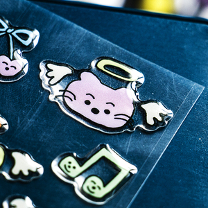 Aangepaste Cartoon Vinyl Hars Logo Epoxy <span class=keywords><strong>Sticker</strong></span> Ronde Kinderen Waterdichte Dome Epoxy Stickers <span class=keywords><strong>3d</strong></span> - Product Image 1