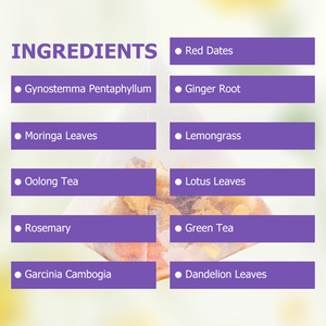 Té desintoxicante de 14 días directo de fábrica con té verde, acelera la quema de grasa, aumenta tu energía, desintoxica tu cuerpo, té suplementario a base de hierbas - Product Image 3