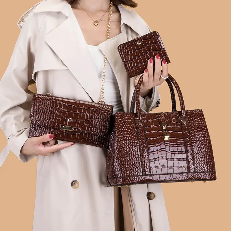 Дизайнерские сумки от известного бренда, наборы из 3 предметов, женские ручные сумки для женщин 2021