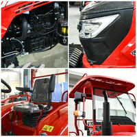 Potente Tractor Agrícola de 80HP con Tracción 4x4, Cabina con Aire Acondicionado, Fuerte Presión Hidráulica y Alta Capacidad de Elevación para Arado de Campos