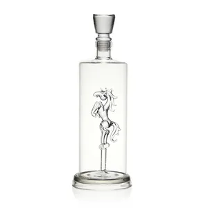 Botella de Licor de Vidrio de 750 ml, Botella de Caballo para <span class=keywords><strong>Vodka</strong></span>, Tequila y Whisky - Product Image 1