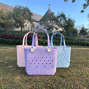 Sac de plage en silicone imperméable de petite taille, couleur unie, simple, style sudiste, nouvelle conception 2026, pour bébé, toutes saisons, charme - Product Image 3