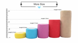 Vendaje Cohesivo Autoadherente <span class=keywords><strong>Cinta</strong></span> Médica Adhesiva Flexible Transpirable Primeros Auxilios No Tejido Atlético <span class=keywords><strong>Tobillo</strong></span> Esguinces Hinchazón - Product Image 5