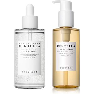 SKIN1004 Madagascar Centella Tone Brightening Ampoule 100ml Olio Detergente Leggero 200ml Set Cura del Viso - Product Image 1