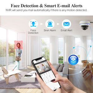 Système de caméra POE H.265 5MP 8CH avec audio unidirectionnel, caméra anti-vandalisme, système de sécurité <span class=keywords><strong>vidéo</strong></span> CCTV intérieur en métal, kit P2P - Product Image 3