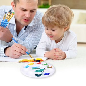 Pintura de acrílico cepillos de pelo de punta plana cepillos de acrílico de aceite pequeña acuarela artista pinceles de pintura a granel para los niños - Product Image 6