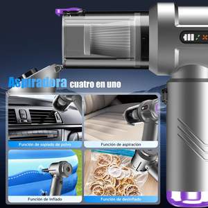 <span class=keywords><strong>Aspirateur</strong></span> à main sans fil Ludunbuy, <span class=keywords><strong>aspirateur</strong></span> puissant pour voiture, souffle et aspiration, 6000 mAh, moteur à brosse, filtre HEPA, 3 filtres lavables - Product Image 6