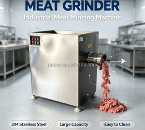 Neue Hochleistungs-Fleischmühle aus Edelstahl für Metzger Frisches Fisch- & Hühnerfleisch mit Knochen Zerkleinerungsmaschine Hohe Kapazität - Product Image 1