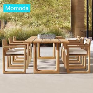 8 posti rettangolo giardino <span class=keywords><strong>esterno</strong></span> tavolo <span class=keywords><strong>da</strong></span> pranzo e sedia Set artigianale in legno Teak mobili eleganti per uso <span class=keywords><strong>esterno</strong></span> - Product Image 6
