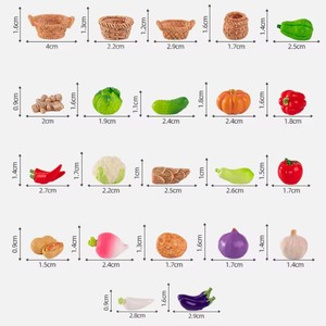 Nhà Búp Bê Thu Nhỏ Rau Mô Hình Nhà Bếp Phụ Kiện Thực Phẩm Cho Búp Bê Nhà Trang Trí Trẻ Em Giả Vờ Chơi Đồ Chơi - Product Image 6