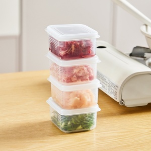 Stackable with Lids Portable <b>Refrigerator</b> Storage Boxes Bins Sealed Fresh Food <b>Container</b> for Meat Fruit & Vegetables Kitchen - Product Image 3