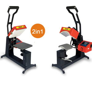 Presses à chaud <span class=keywords><strong>2</strong></span> en 1 pour chapeaux seaux Imprimante à sublimation pour logo graphique <span class=keywords><strong>Machine</strong></span> d'impression à chaud pour étiquettes de chapeaux - Product Image 2
