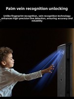 Cerradura Inteligente Lenovo A5PLUS con Reconocimiento Facial y de Venas de la Palma, Almacenamiento en la Nube, Compatible con Puertas de Madera - Versión con Contraseña Electrónica