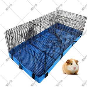 Alfombrilla impermeable para jaula de mascotas, cubierta de base rectangular azul para hámsteres, conejillos de indias, cojín para asiento de perro ZRH 124 - Product Image 1