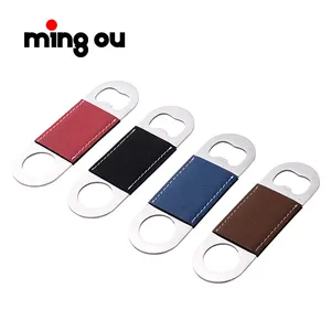 Houseware .business Gift .kitchenware Laser engraving blank leather bottle openers