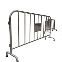 Barrière de sécurité routière en acier inoxydable de 1000 mm avec 38 tubes, pour contrôle des foules, stationnement et protection IP65