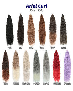 Extensiones de Cabello Rizado Ariel Curls, Color Azul, 30 Pulgadas, Extensiones de Ganchillo Ariel Curl, Trenzas de Cabello para Trenzas - Product Image 2
