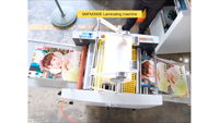 Machine à plastifier automatique SMFM390E 370 mm avec alimentation et découpe automatiques pour l'impression