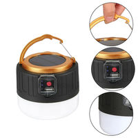 PC recargable portátil/lámpara solar de cuerpo de plástico para actividades al aire libre-para acampar barbacoa emergencia colgante tienda bombilla característica