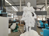 Table rotative verticale chinoise à 5 axes CNC routeur mousse de polystyrène statue en bois faisant la Machine avec système de contrôle de Studio NC