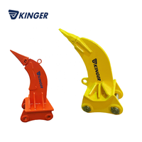 Déniveleur à dents de glace pour mini-excavatrice avec crochets de fixation rapide, adaptable aux mini-pelles
