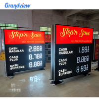 Letrero de Precio de Gasolina de 8, 10 y 20 Pulgadas, Tamaño Personalizado, Letrero de Pie para Gasolinera, Blanco, Rojo, Verde, Amarillo