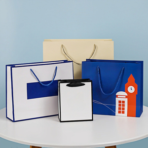 Lifestyle Cardboard Paper <strong>Gift</strong> <strong>Bags</strong> for Small Business with Handle Reusable Shopping Paper <strong>Bags</strong> Logo Printed - Product Image 4