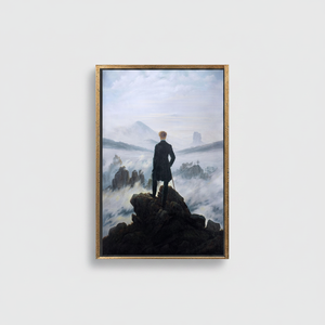 Elegant Printed <b>Canvas</b> Artwork Inspired by Wanderer Above the Sea of Fog,GOLD <b>FRAMED</b> <b>CANVAS</b> - Product Image 2