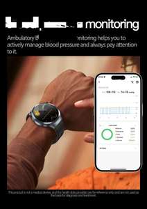 Reloj Inteligente 2025 con Pantalla AMOLED de 1.73 Pulgadas, ET475, Monitoreo de Salud, Llamadas Bluetooth, ECG, SOS, NFC, Asistente de Voz, para Hombres y Mujeres - Product Image 5