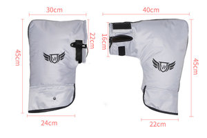 RTS moto bici antivento <span class=keywords><strong>antipioggia</strong></span> inverno tenere caldo caldo proteggere manubrio maniglia grande copertura di protezione guanti - Product Image 6