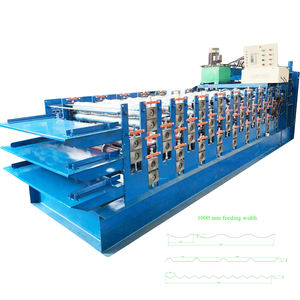 Hete Verkopende Metalen Dakbedekking Calamine Maken <span class=keywords><strong>Machine</strong></span> Drielaagse Dakpan Rolvormmachine - Product Image 6