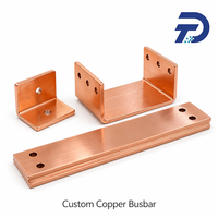Connecteur de barre plate en cuivre sur mesure avec trous de fixation pré-percés pour tableau de distribution électrique et appareillage de commutation