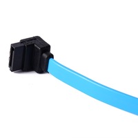 Kabel Data SATA 3.0 50cm 8-Core Elbow, Promo Panas, 6.0Gbps, 7PIN, Pelindung Jalinan, Selubung TPE, Konduktor Tembaga Berlapis Timah, Pengisian Cepat 3A