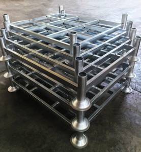 Paleta de poste de metal resistente de acero <span class=keywords><strong>Stillage</strong></span> Paleta de poste apilable - Product Image 1