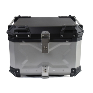 Caja trasera de aleación de aluminio <span class=keywords><strong>Baul</strong></span> <span class=keywords><strong>Moto</strong></span> Universal motocicleta caja trasera superior 55L <span class=keywords><strong>para</strong></span> motocicleta grande - Product Image 1