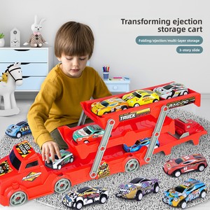 Camión de juguete plegable para niños con catapulta y tres niveles de almacenamiento, camión grande de simulación de aleación a escala 1:5 para niños - Product Image 2