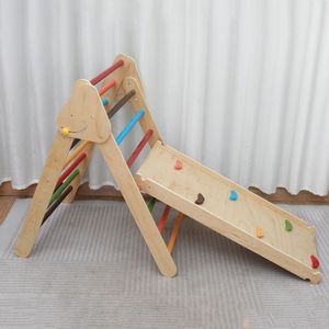 Enfants Montessori Piklers Intérieur École Usage Domestique Écologique Grimpeur Gym Ensemble Pliable En Bois Escalade Cadre Bébé Utilisation - Product Image 1