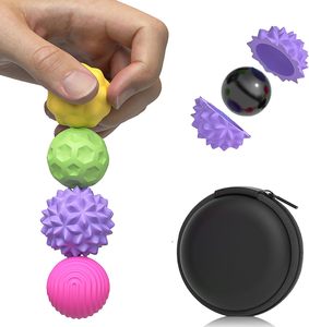 Bolas Magnéticas de Silicona, Juguetes Antiestrés para Adultos y <span class=keywords><strong>Adolescentes</strong></span>, 4 Piezas, Juguete Sensorial para Aliviar el Estrés, Autismo, TDAH, Ansiedad, Texturas Divertidas - Product Image 1