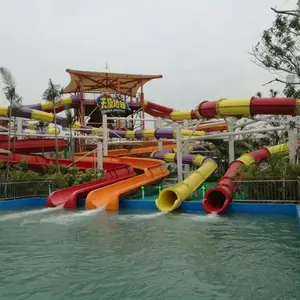 Large water slide parts for aquapark
