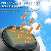 Lampes solaires LED d'extérieur à détecteur de mouvement, étanches IP65, blanc chaud, lampes solaires pour allée, lampes solaires à piquet