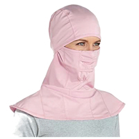 Balaclava unisexe en coton 100% réglable, rose, en peluche, protection solaire UV UPF+50 Alverstone, de GECKO MASTER